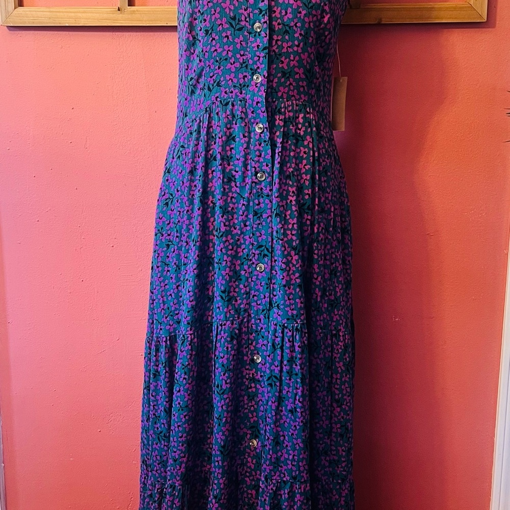 Floral Maxi Dress in Purple and Pink - Picture 6 of 9